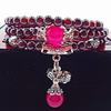 Garnet Bracelet Female Wangfu Stone Couple Pixiu Multi-circle Crystal Bead Bracelet DIY Hand Jewelry