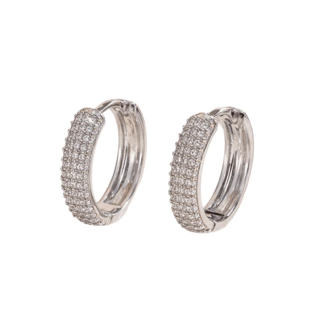 Ear Jewelry Zircon Hoop Earrings Temperament Women Sparkling Earrings  Daily Wear