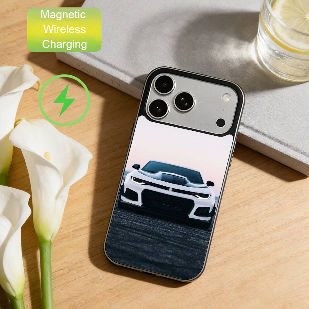 

Sleek Car Z-ZL1 Phone Case For iPhone17,16,15,14,13,12,11 Plus,For Magnetic Wireless Charge Cover iPhone17Promax