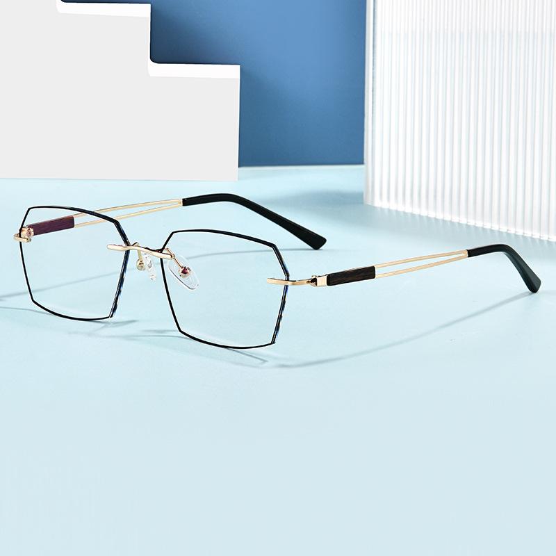 High Definition Anti-Blue Reading Glasses, Metal Ultra-Light Anti-Blue Anti-Fatigue Men'S Reading Glasses