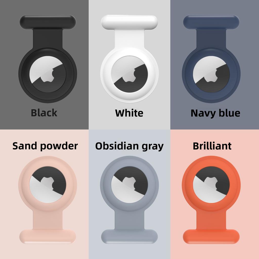 For Apple Airtags Case Silicone Clothes Pin Protective For Airtag Tracker Locator Device Anti-lost For Airtag Air Tag Case Sleeve