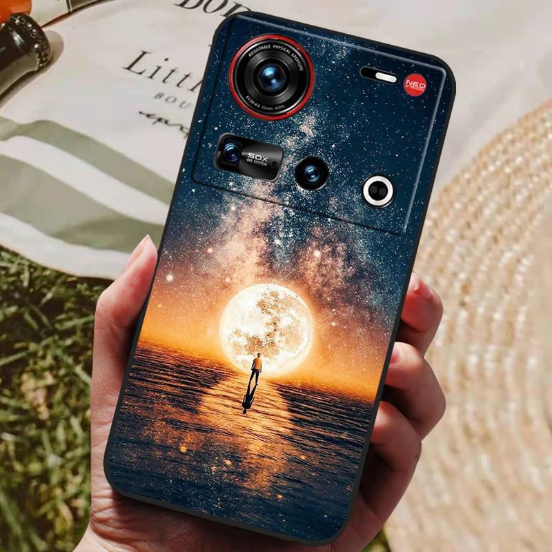 Pro pouzdro ZTE Nubia Z70 Ultra 5G 6,85'' Černé silikonové TPU měkký kryt telefonu pro Nubia Z70 Ultra Ochranné zadní kryty Z 70 Ultra