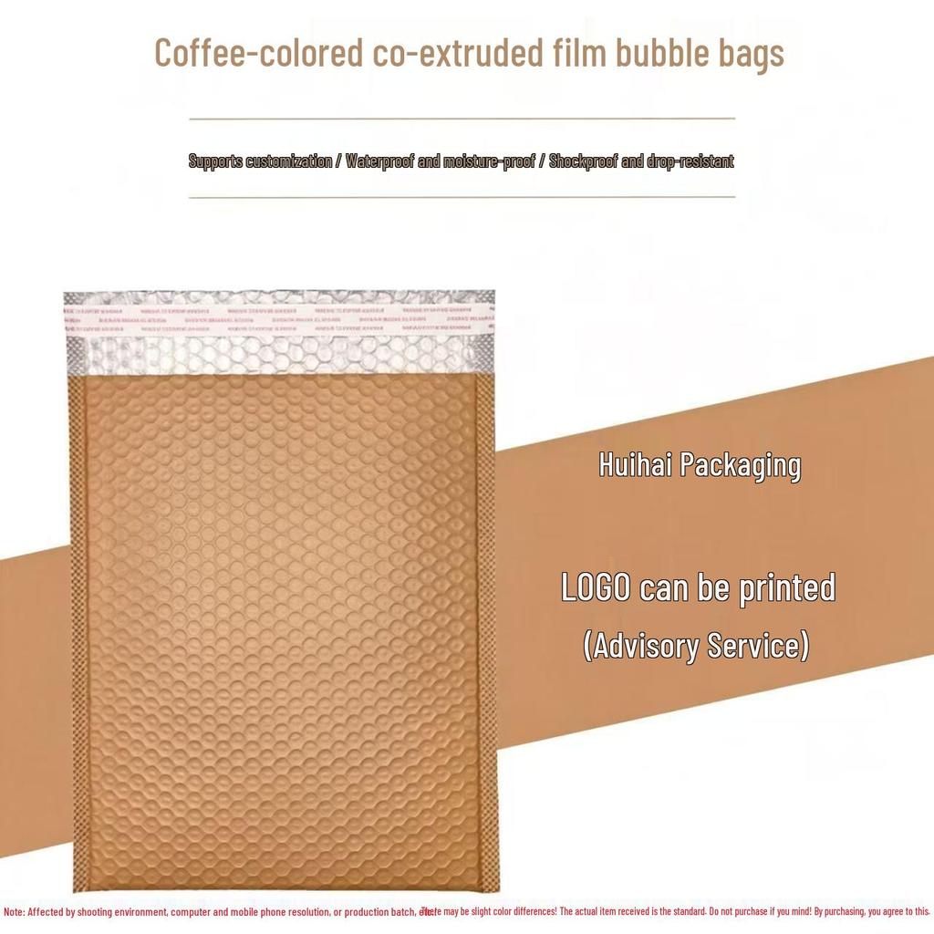 Pink & Black Shockproof Bubble Bags - Custom Printable Self-Adhesive Packaging