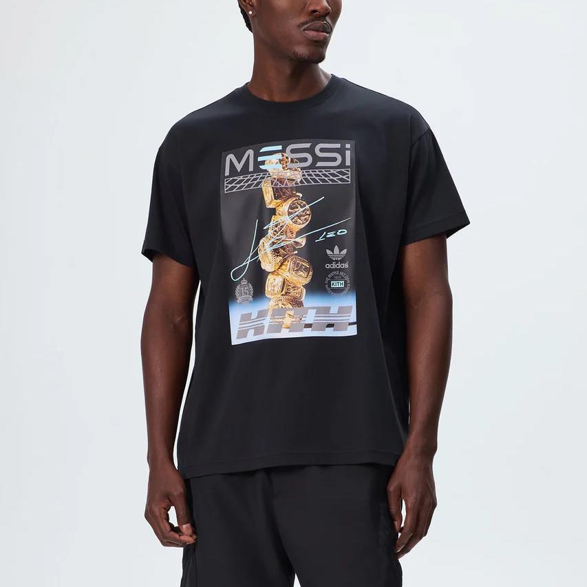 Kith x Messi For Adidas Graphic Tee Black Men Tops ADKU4271