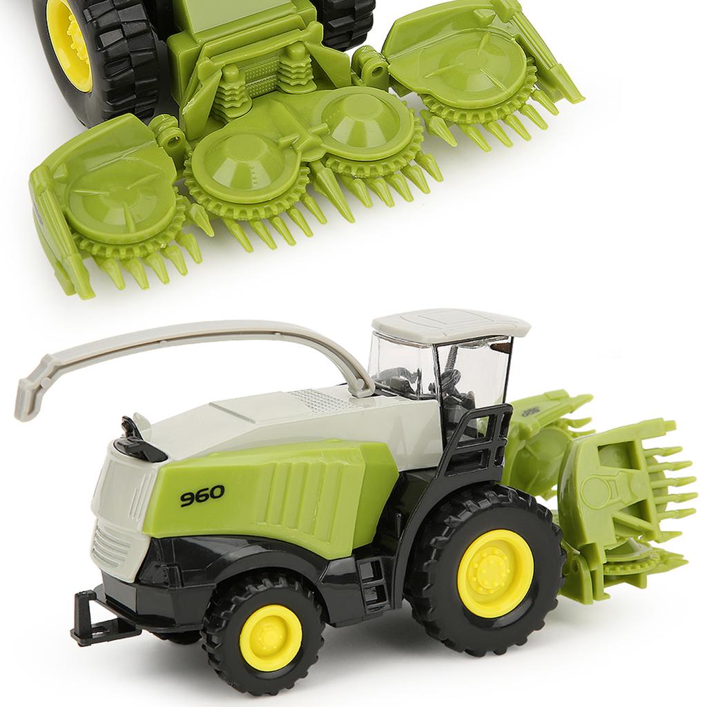 1/42 Miniature Harvester Toy Alloy And Plastic Vehicle Model Kid Educational Farm Car Toys