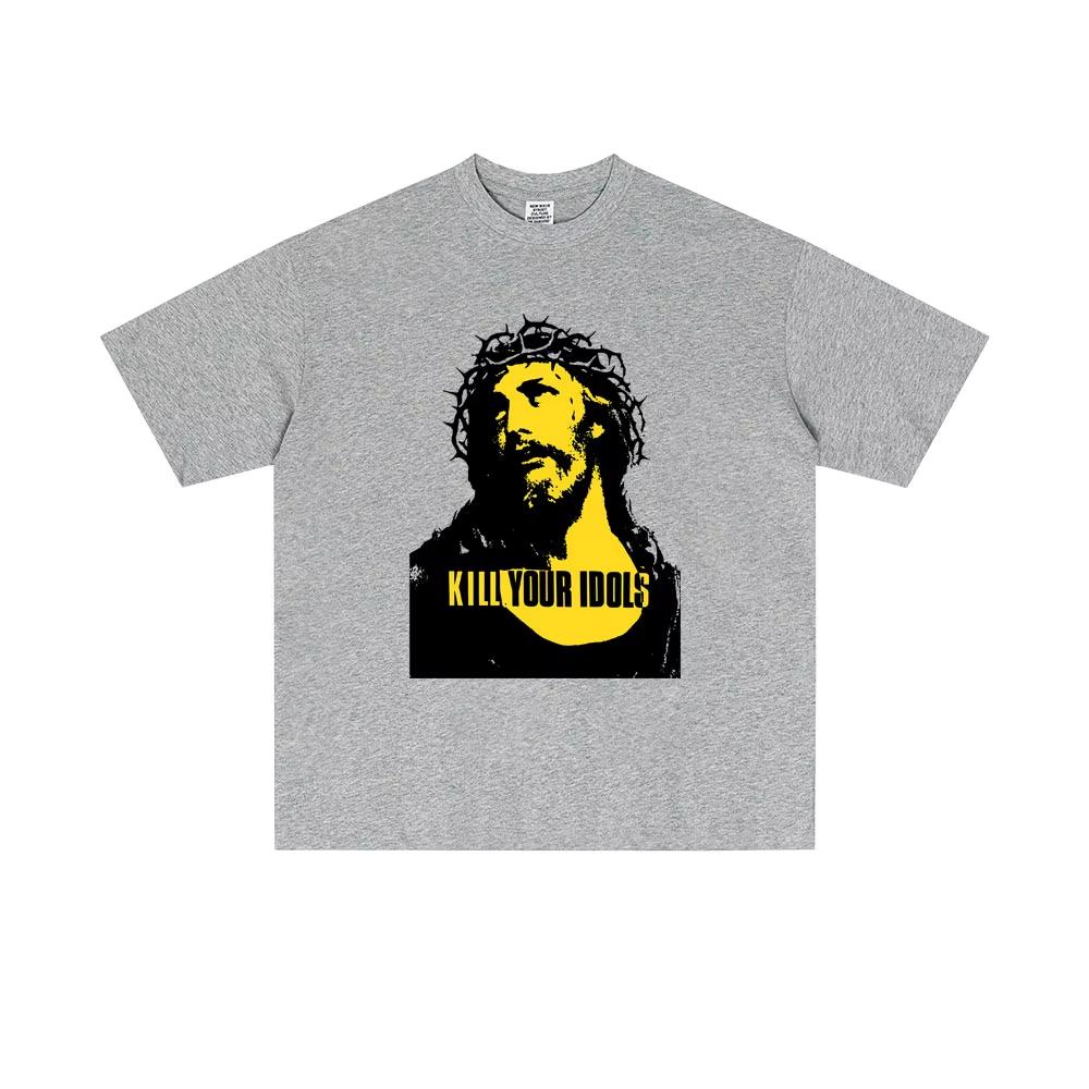 

Hot Sale Kill Your Idol Same Style Graphic T Shirts Men Women Retro Gothic Rock Metal T-shirts Men s Casual Cotton T-shirt Tops 4XL