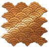 1Pcs Fan Shape Mosaic Ceramic Personality DIY Background Wall Bathroom Homestay Pool Kitchen Bathroom Wall Paper Home Decoration