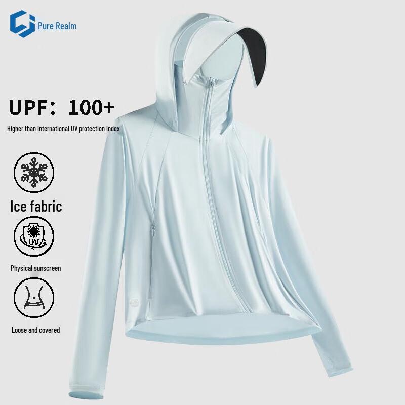 

Женская солнцезащитная куртка Chunjie с капюшоном, UPF100, из ледяного шелка XL