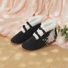 [Laurel Rabbit] Embroidered Hanfu Cloth Shoes - Elegant Ancient Style with Winter Velvet Lining