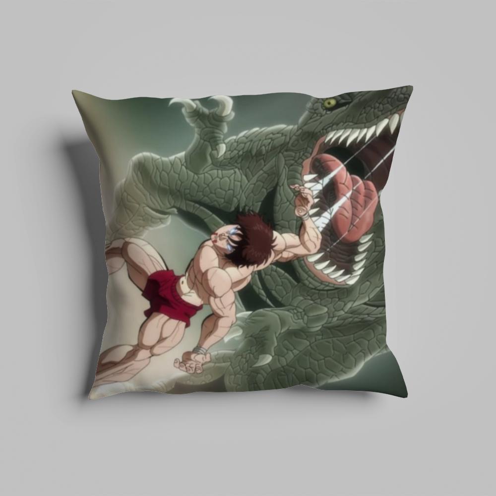 Pillow Case luxurious home office, sofa decorative Multi sized car seat cushions, pillowcases B-Baki the G-Grappler