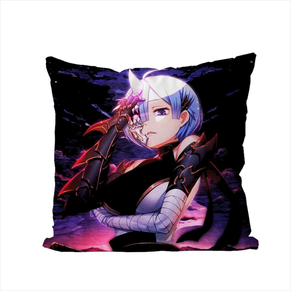 

ReZero Rem Pillow Case For Car Sofa Decorative Home Doublesided Print Plush Square Throw Pillow Cushion Cover 30x30cm