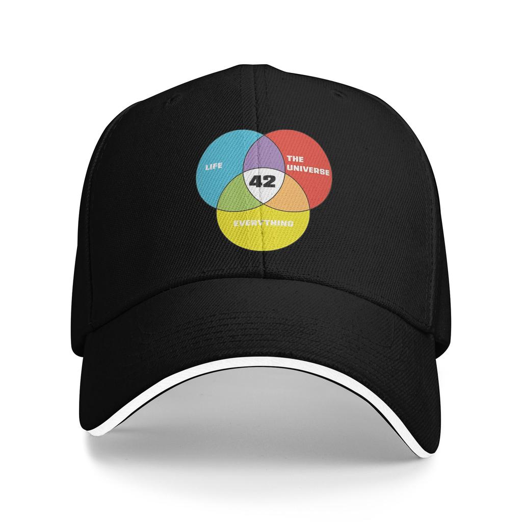 The Answer To Life the Universe and Everything Solar System Baseball Cap Sandwich Hats Unisex Style Adjustable Dad Hat