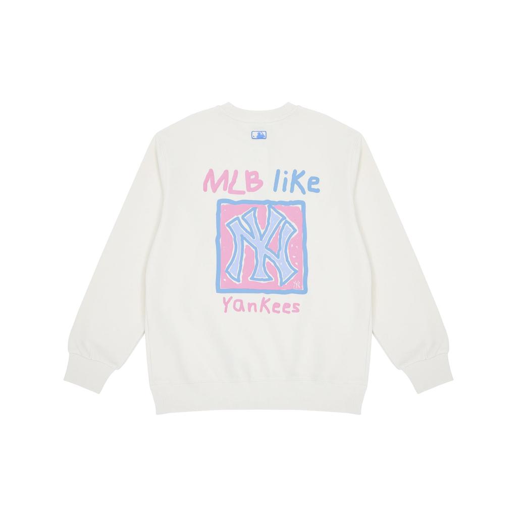 MLB Like Collection Sweatshirts Unisex White Crew Neck Moderate Regular 3AMTL0414-50CRS
