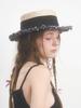 Beulaunhaes Tweed Boater Hat - Black