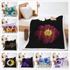 Small Daisy Flower 2D Digital Printing Thickened Lamb Fleece Crystal Fleece Blanket One Piece