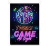 Neon Style Art Retro 80S Gaming Qoutes Posters On The Wall Gamer Gamepad Canvas Painting Boy Game Room Decoration