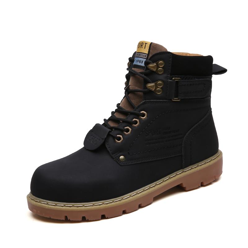 High-top breathable motorcycle boots, men's anti-slip and breathable hiking and casual sports shoes, men's ankle boots