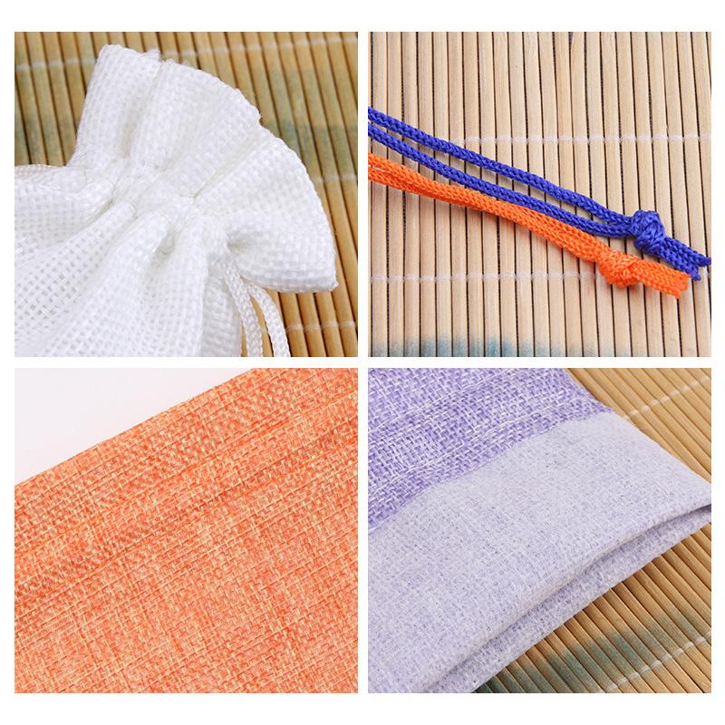 1 Stück Aufbewahrungsbeutel 7x9/10x14/13x18cm Leinen Jute Geschenkverpackungsbeutel Sackleinen Geschenk Bunte Kordelzugbeutel