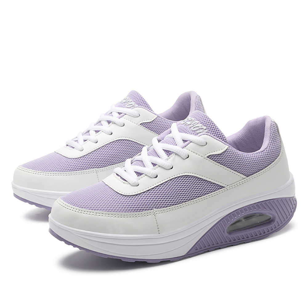 Fashion High Wedge Large Size Women Lace-up Boots Long Shoes Shoes Due To 35 Sneakers Sports Gym Design Boty Sneakeres All Brand