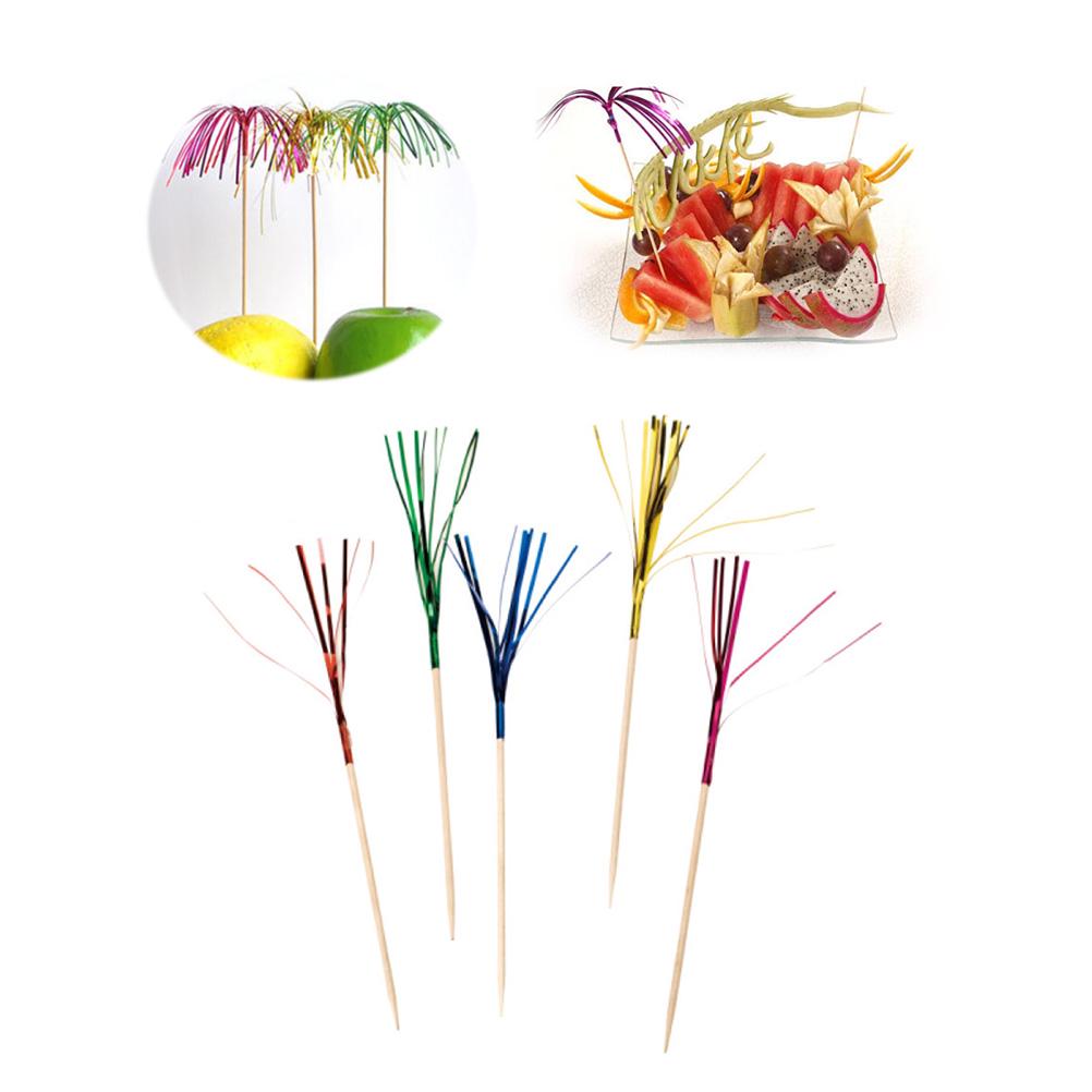 Buy 400 Pcs Chic Eco Friendly Fireworks Cocktail Picks Cake Toppers