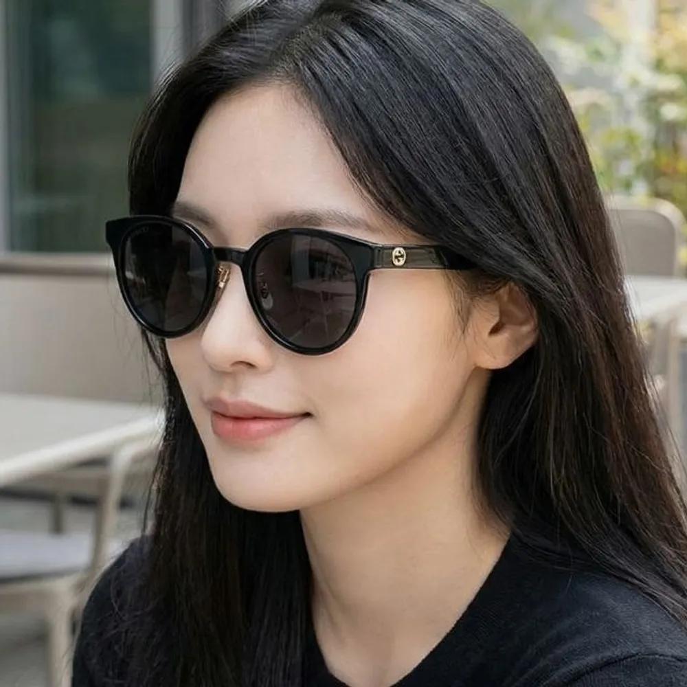 

Gucci Sunglasses GG1339SK 001 Round Horn-rimmed Oversized Round