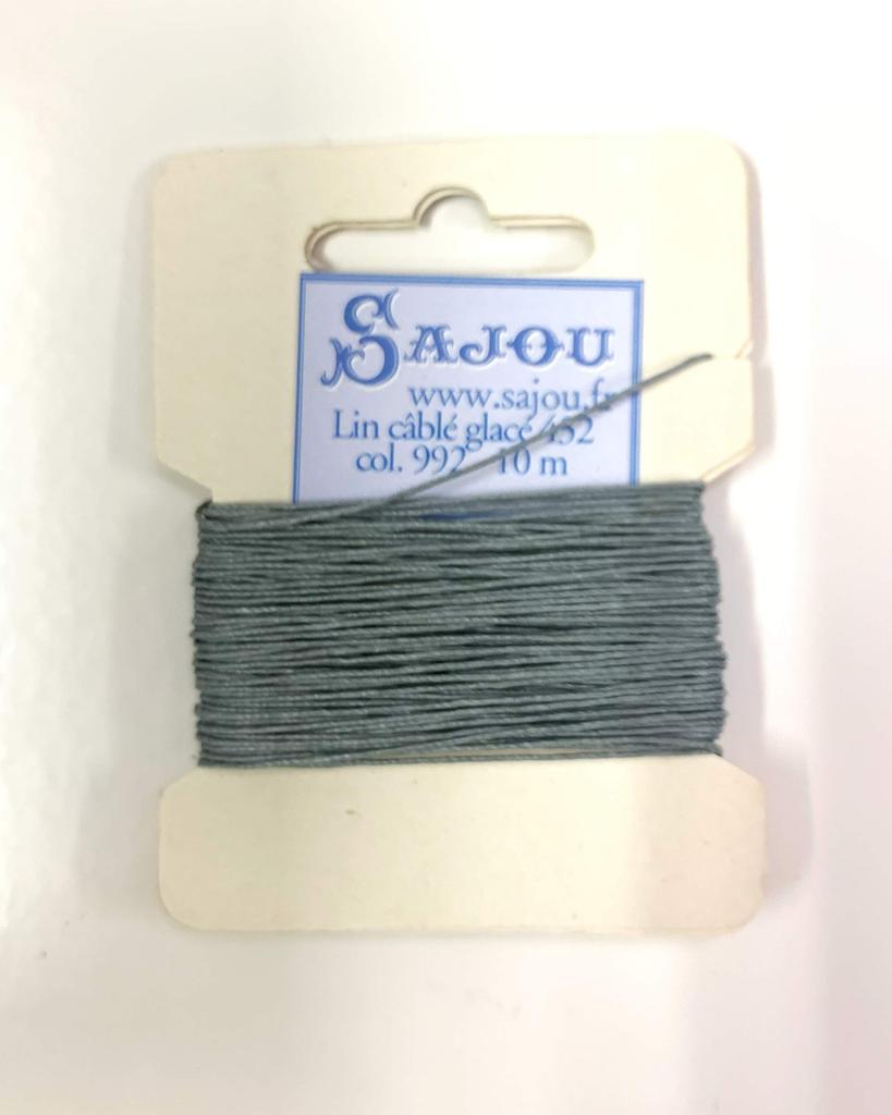 Fil Au Chinois Hand Sewing Thread 10m Card Color Number (linen) Size432(0.63mm) 992-Mouse