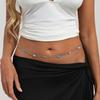 Summer New Minimalist Body Chain - Light Luxury Glass Diamond Inlay, Women's Elegant Temperament Full of Multifunctional Waist Chain
