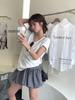 Korean Plaid A-line Skirt: Women's 2025 Autumn Petite High Waist Fluffy Short Skirt