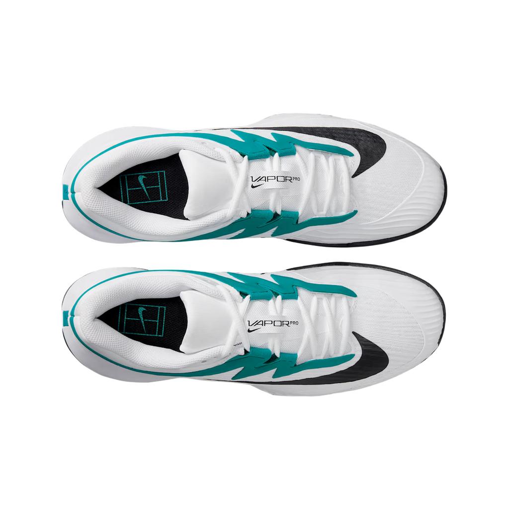 Nike Court Air Zoom Vapor Pro 3 HC Bianco Smeraldo Radioso Scarpe da Ginnastica Uomo Nero FZ2161-104