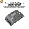 MPPT Solar Charge Controller 12V/24V Auto-Adaptive LCD Display with Dual USB Ports for Solar Panels and Batteries