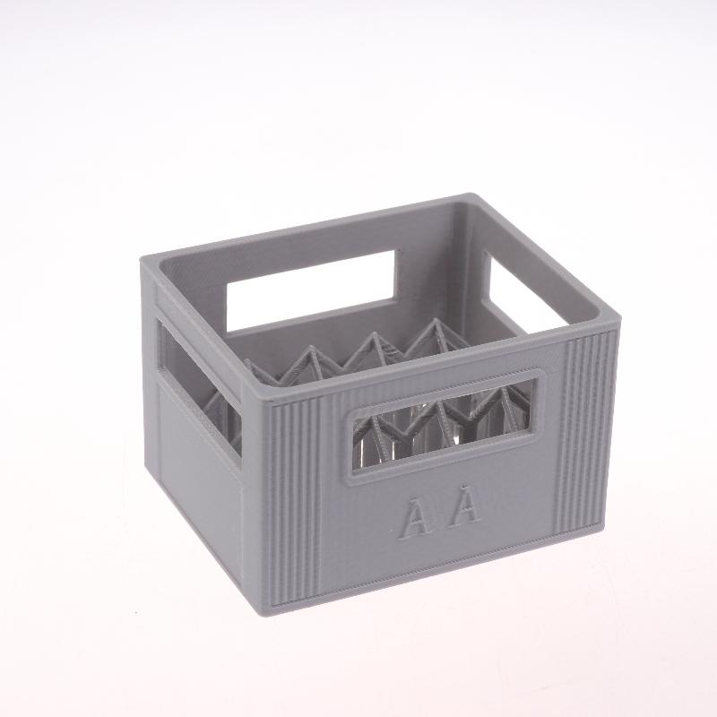 3D Printed Beer Crate Style Battery Storage Case No. 5 Aa No. 7 Aaa Battery Basket Stackable Batteries Storage Box Home Decor