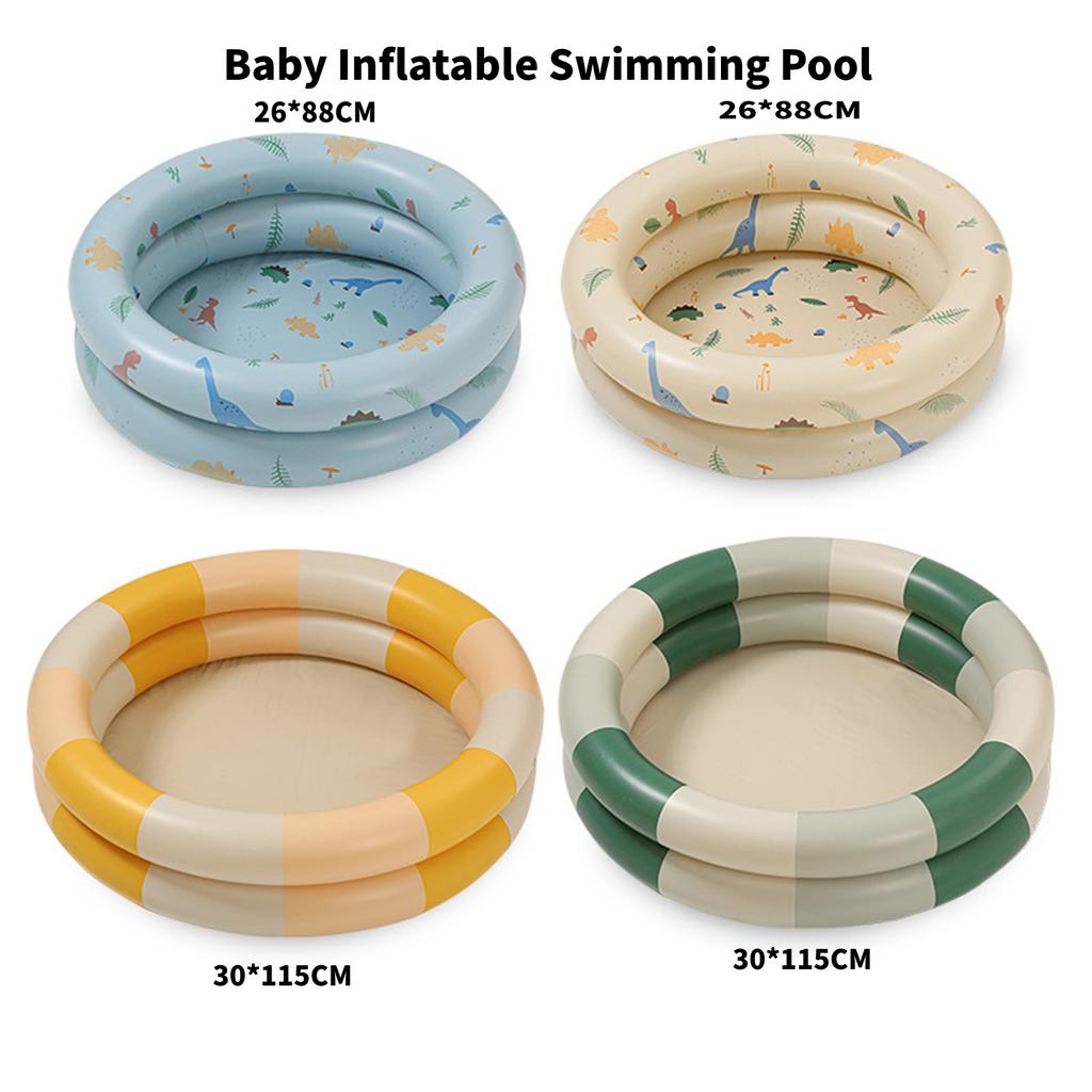 Aufblasbarer Pool Baby Retro Blow Up Swimmingpool Familie Niedlicher Stil Verdickter Wasserpool