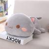 Kawaii Cat Plush Toy Stuffed 35cm 50cm 65cm Lying Cat Pillow White Grey Kids Toys Birthday Gift for Children