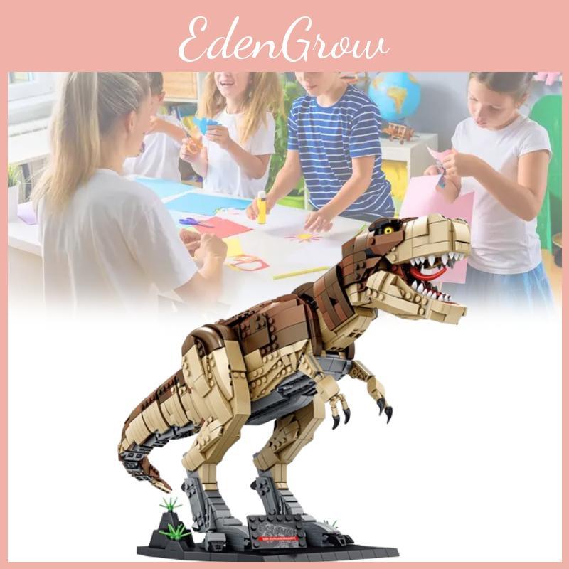 Dinosaur Liberty Imports World Tyrannosaurus Rex Building Block Toy Set Build