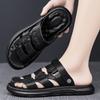 Men's sandals summer new fashion trend versatile personality platform two wear bag head slippers travel beach sandals