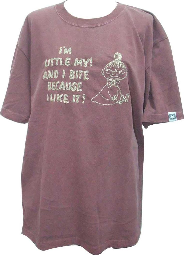 Moomin Little My Pigment Embroidered T-Shirt, Red, Size L