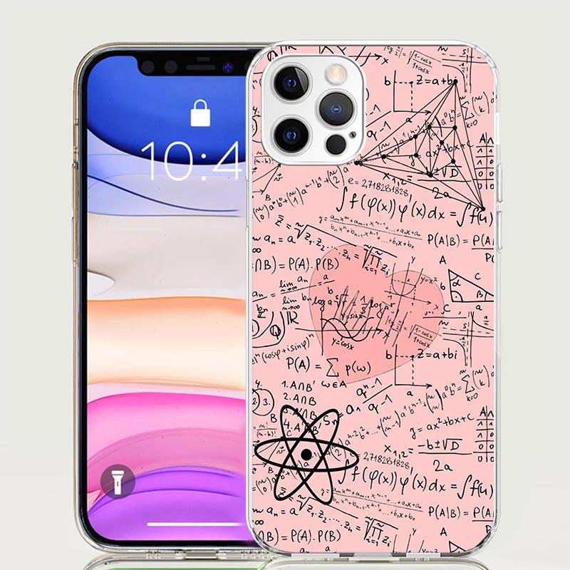 Physics Chemical Mathematics Phone Case For iPhone 17 Air 16 15 Plus 11 14 Pro Max 13 Mini 12 7 8 + SE Pattern Art Customized Co