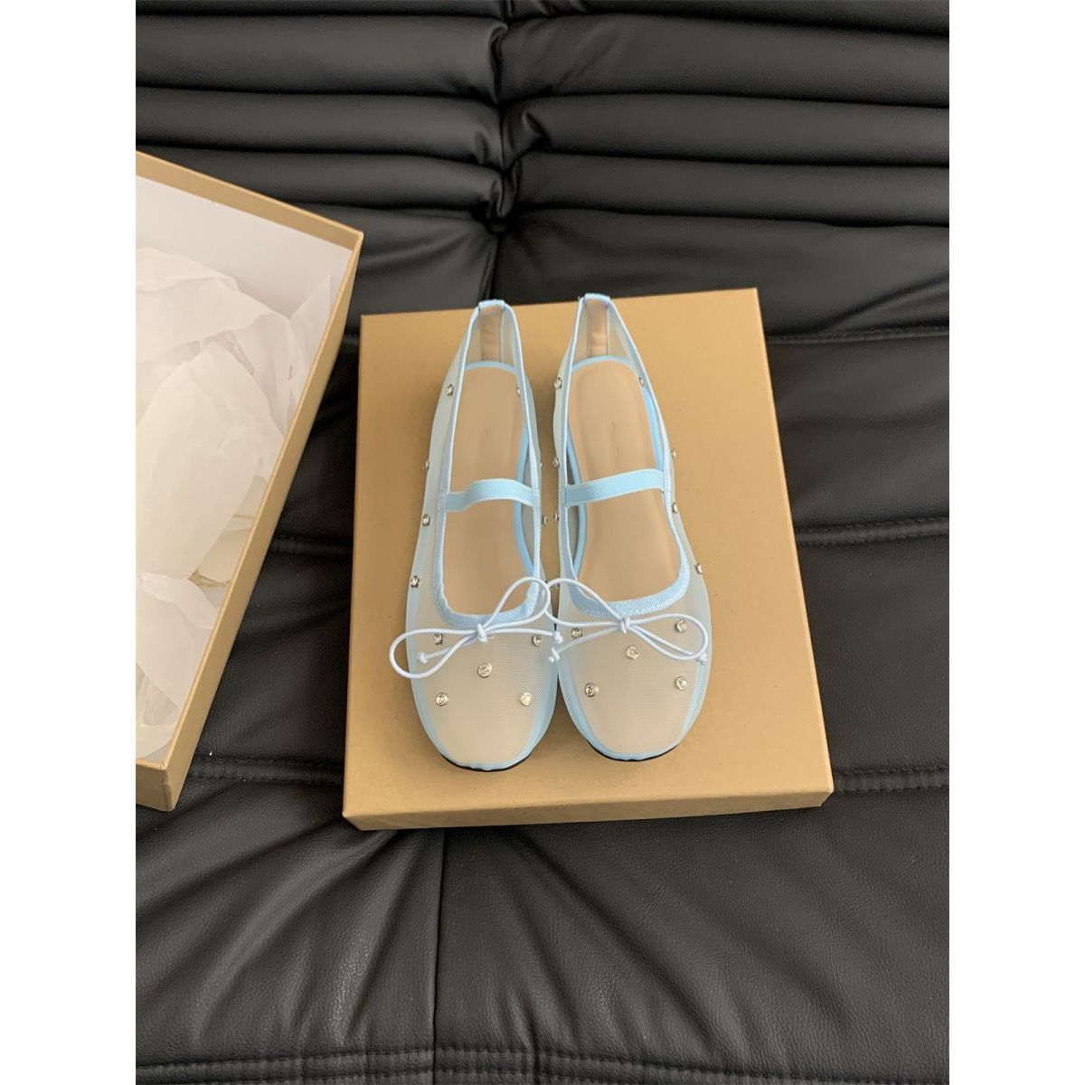 

Летняя сетчатая обувь женская дышащая обувь корейская версия темперамент фея стиль полые одинарные туфли женские на плоской подошве на одном ремешке туфли Мэри Джейн 40 небесно-голубой