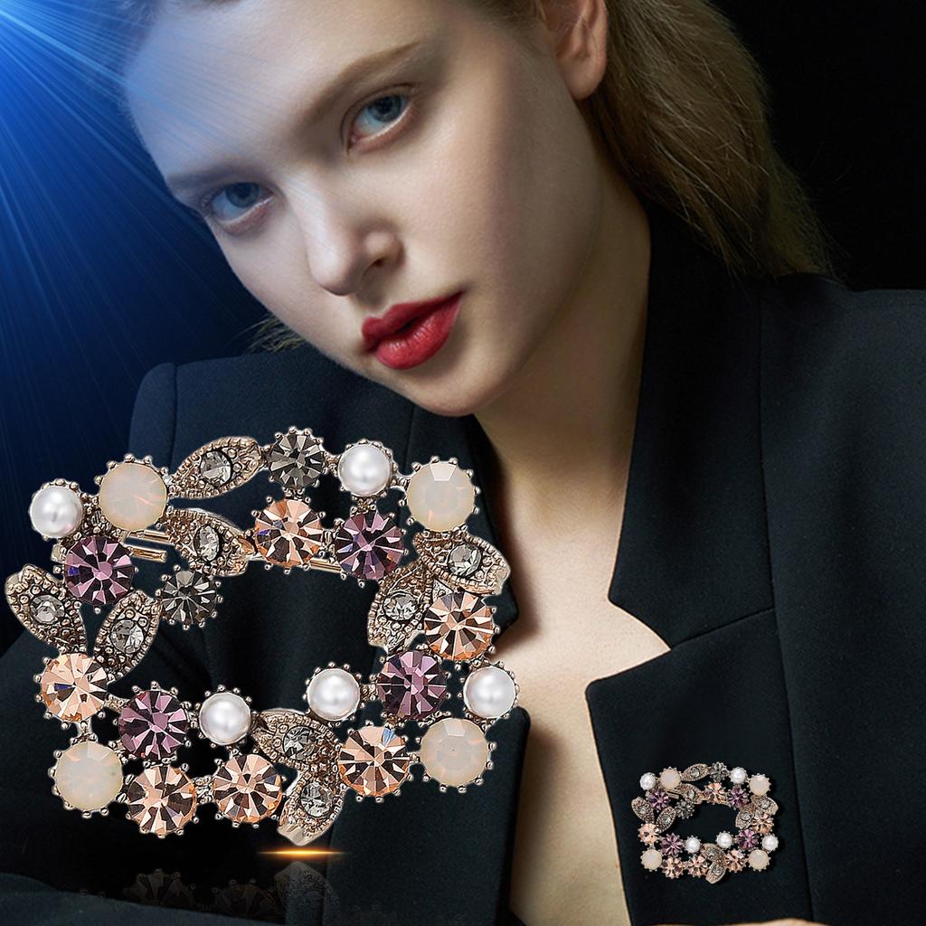 Senior Brooches Flower Leaf Brooch Pins for Women Suit Pendant  Fashion Brooches Jewelry