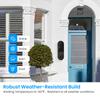 Wireless Video Doorbell Waterproof Smart Monitoring Doorbell Rechargeable Electronic Doorbell Camera for Home Safety Protection