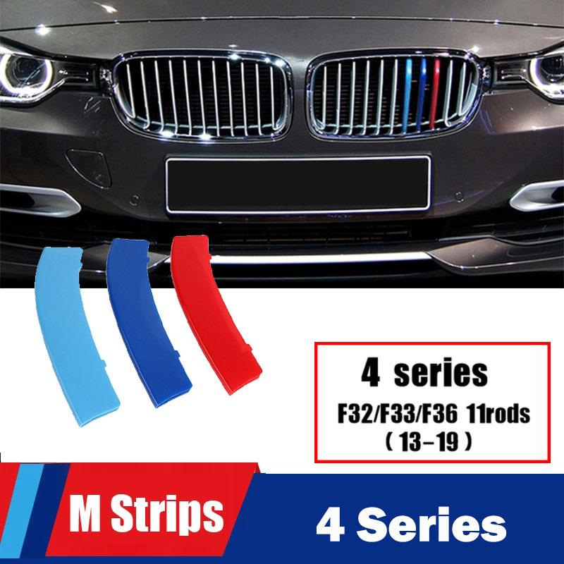 MLKK4 M Power Front Grille Trim Strips For BMW X1 X2 X3 X4 X5 X6 X7 F48 F49 E84 F39 F25 F26 G01 G02 F15 E70 G05 F16 E71 E72 G07 Z4 E89