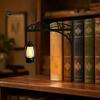 Bücherregal-Dekoration für Schlafzimmer Bibliothek Laterne Mini-Lampe, Vintage Hängeleuchte mit warmem Schein, Platzsparender Buchstützen-Lampe Dekoratives Heim-Arbeitszimmer