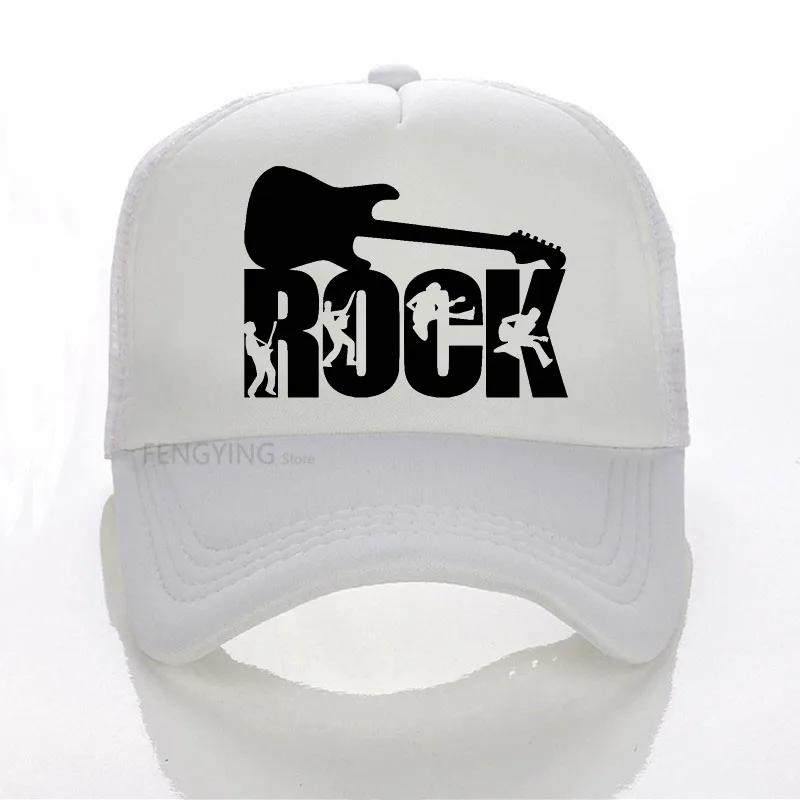 Rockband Baseballkappe Rock Hip Hop Kappe Unisex Snapback Hut Buchstabe Lässig DJ ROCK Dad Hat