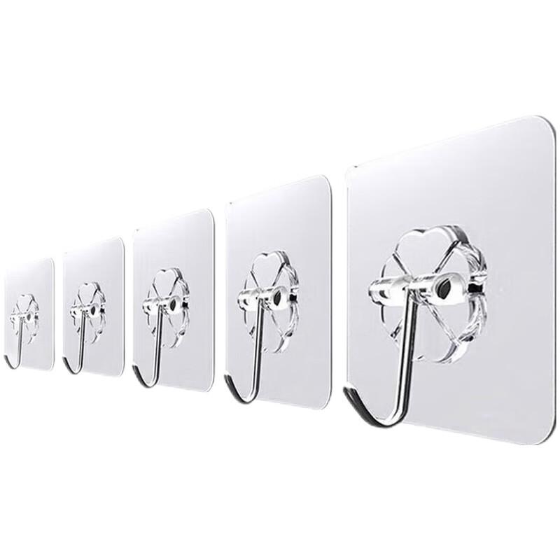 AMPEREX Large Traceless Adhesive Hooks, 2-Pack