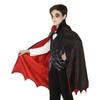 Cape De Vampire Pour Enfants Garçon - ATOSA - Noir Et Rouge - Découpe Chauve-souris