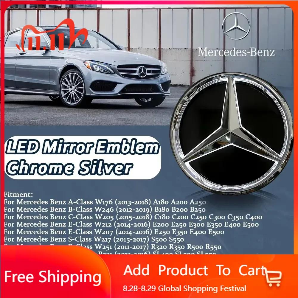 For Benz AMG Glossy Black OE Style Led Car Front Grille Emblems For Mercedes Benz W176 W246 W205 W212 W207 W217 W251 R231 W166 X WY5