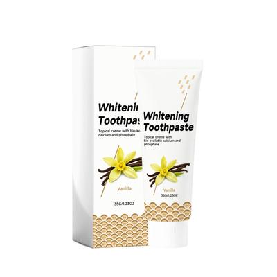 Oral Care Toothpaste (Vanilla Flavor) Daily Cleaning Teeth Surface Stains Yellow Fresh Bright Comfortable