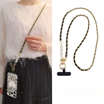 Crossbody, Perlen-Pickup-Kette, Handyseil, Damenstil, Ins, Langes Rückseil, Metallkette, Nordischer Stil