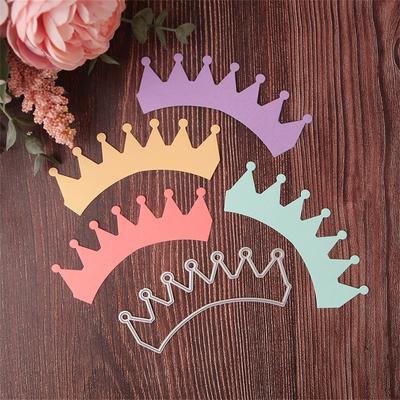 Hermosos Adornos para Tocados de Corona Troquel de Corte de Metal Clipbook Cuchillo para Papel Troquel de Estampado Nuevo Patrón