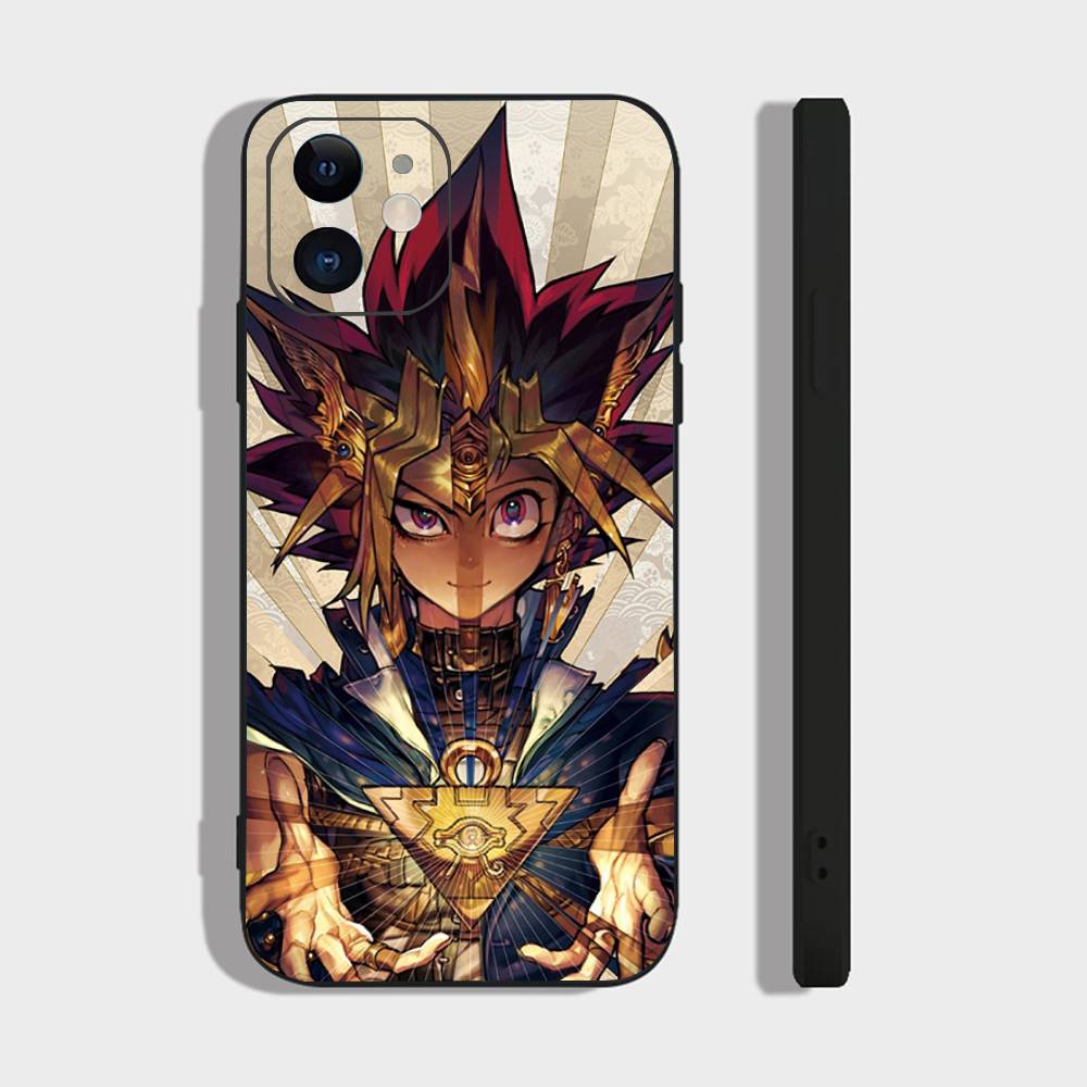 Japanese Anime Y-Yu Gi Oh Phone Case For IPhone 17 Air 16 15 14 13 Pro Max 11 12 Black Silicone Cover